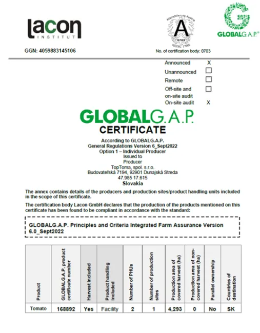 GG Zertifikat 005 SK064
