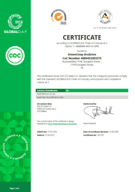 Global GAP Green Coop