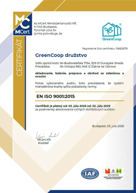 M Cert Green Coop SK